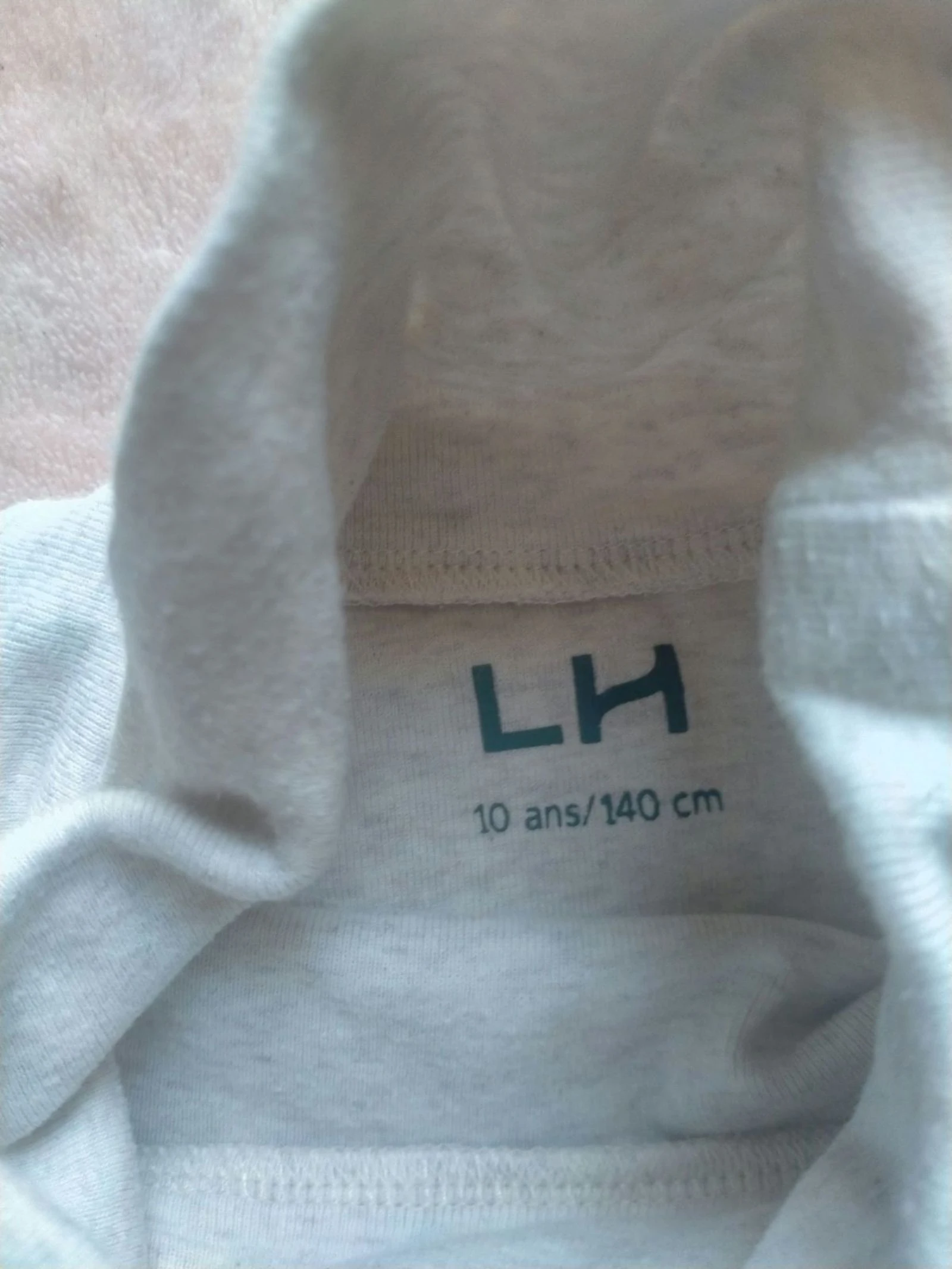Sous-pull col roulé La Halle garçon 10 ans (140 cm) blanc/gris Tyrannosaurus Rex – photo 4